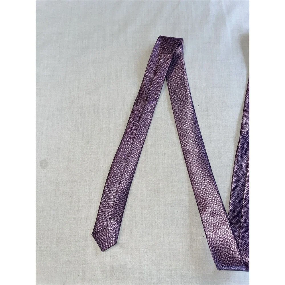 WangZhongWang Dress Tie Men’s Purple 100% Polyester Designer